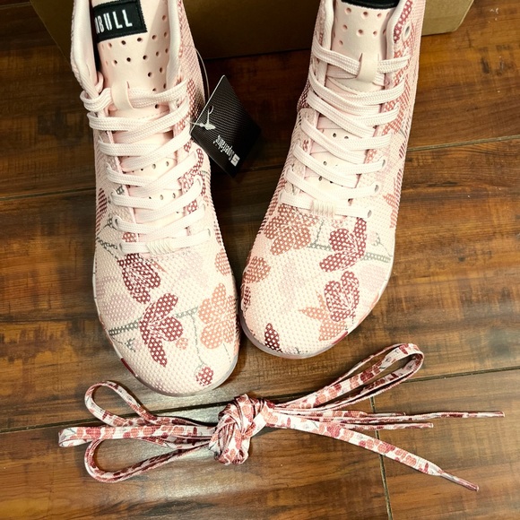 NoBull high top blush cherry blossom trainer shoes - Picture 4 of 8